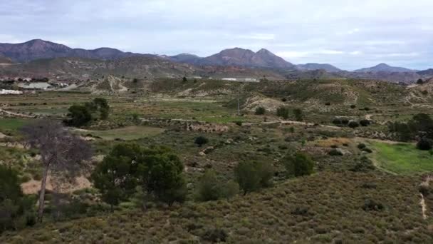 西班牙穆尔西亚地区营地的荒地 — 图库视频影像