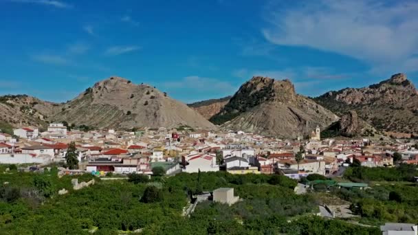 Landscape View Village Ricote Valley Ricote Murcia Region Spain — Stock Video