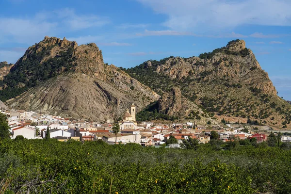 Landschap Van Het Dorp Ricote Vallei Van Ricote Murcia Spanje — Stockfoto