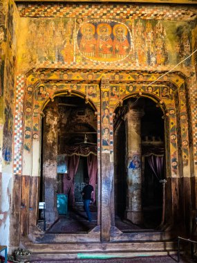 Abraha Atsbeha, Etiyopya - 11 Şubat 2020: Etiyopya 'nın Tigray bölgesindeki Abreha Atsbeha Hristiyan Kilisesi