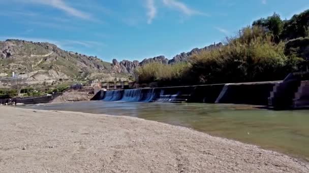 Pasarela Pequeña Ciudad Abaran Región Murcia España Europa — Vídeos de Stock