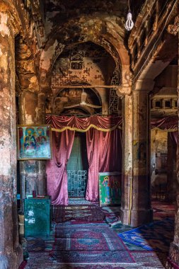 Abraha Atsbeha, Etiyopya - 11 Şubat 2020: Etiyopya 'nın Tigray bölgesindeki Abreha Atsbeha Hristiyan Kilisesi