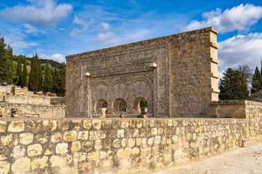 Cordoba, İspanya - 01 Kasım 2019: Medina Azahara Sarayı, 936 yılında Abderraman III.