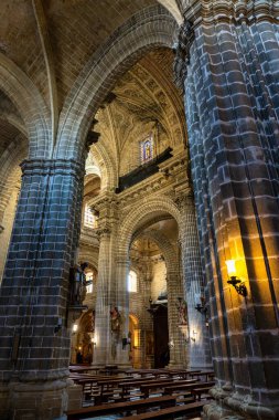 Jerez de la Frontera Katedrali 'nin içi, Katedral de San Salvador. Cadiz, Endülüs, İspanya