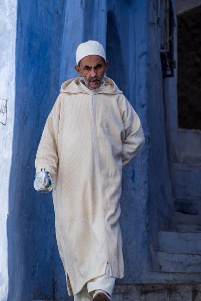 Chefchaouen Marruecos Octubre 2019 Vida Callejera Ciudad Azul Chefchaouen Chaouen — Foto de Stock