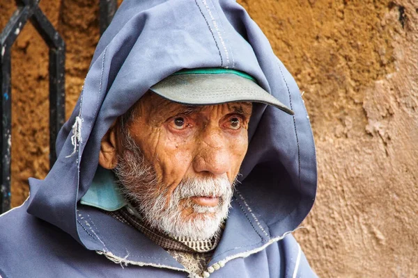 Chefchaouen Marocko Okt 2019 Gatuliv Den Blå Staden Chefchaouen Eller — Stockfoto