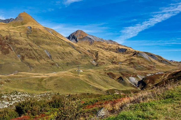 Paisagem Alpina Dos Alpes Franceses Perto Montvalezan Departement Savoie Auvergne — Fotografia de Stock