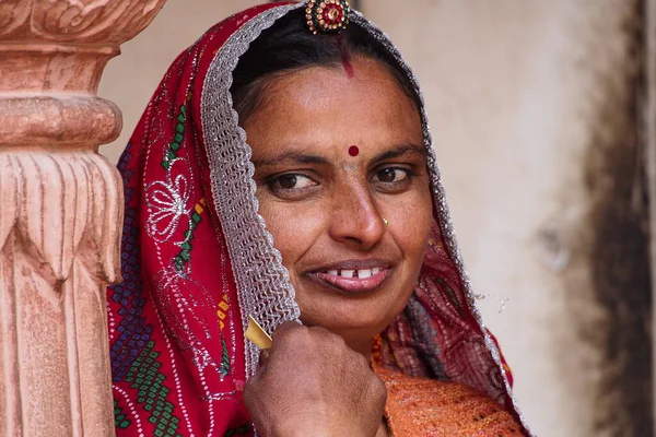 Bikaner India Diciembre 2019 Gente India Rajasthani Ropa Nacional Las — Foto de Stock