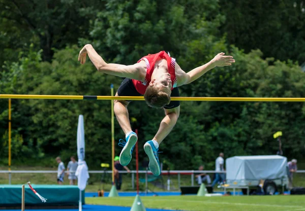Regensburg Germany July 2019 Bavarian Athletics Championship High Jump Event — Stock Photo, Image