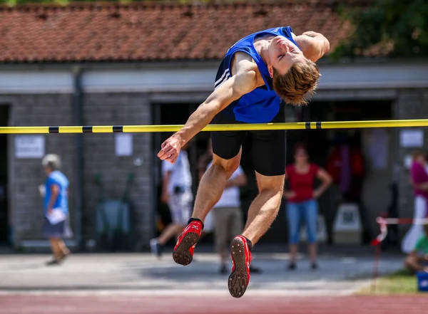 Ratisbona Germania Luglio 2019 Campionato Bavarese Atletica Leggera Salto Alto — Foto Stock