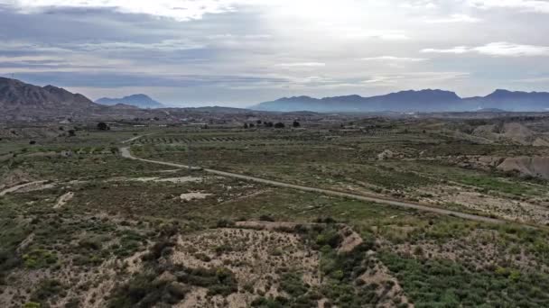 Badlands Campules Regio Murcia Spanje — Stockvideo