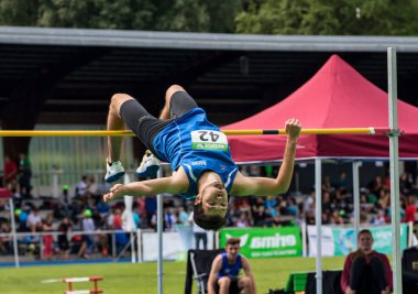 Regensburg, Almanya - 20 Temmuz 2019: Bavyera Atletizm Şampiyonası