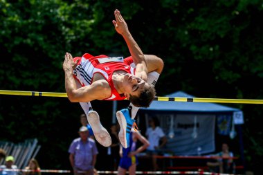Regensburg, Almanya - 20 Temmuz 2019: Bavyera Atletizm Şampiyonası