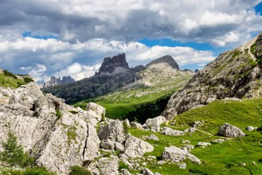 Dolomites Dağları, Passo Valparola Cortina d 'Ampezzo yakınlarında, Belluno, İtalya