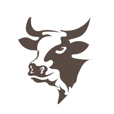 baş inek hayvan logosu tasarımları
