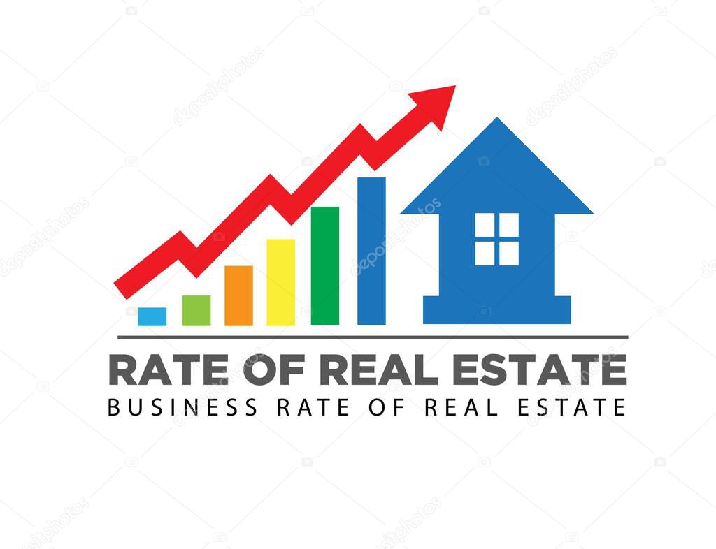 Business chart logo design vector illustration
