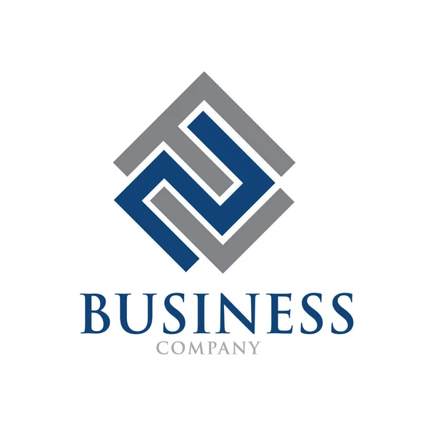 F s l logo de negocios iconos modernos — Vector de stock