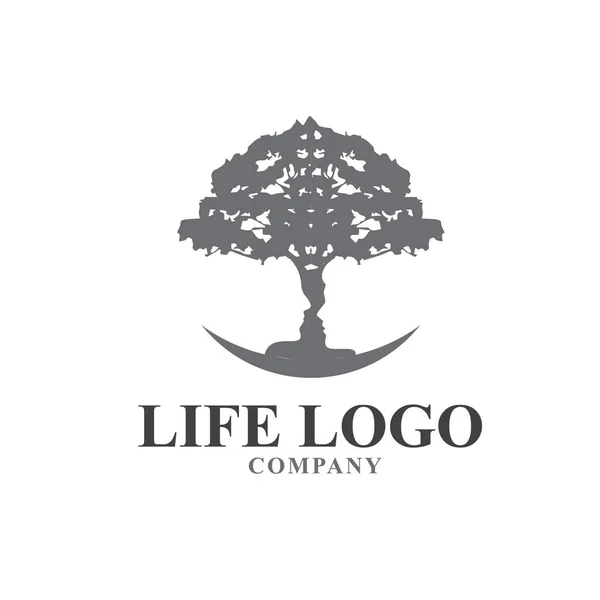 Ζωή δέντρο συμβουλευτείτε το λογότυπο διαχείρισης — Διανυσματικό Αρχείο