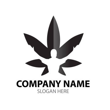 Cbd sağlık adamı logosu simgeleri modern dizayn ediyor
