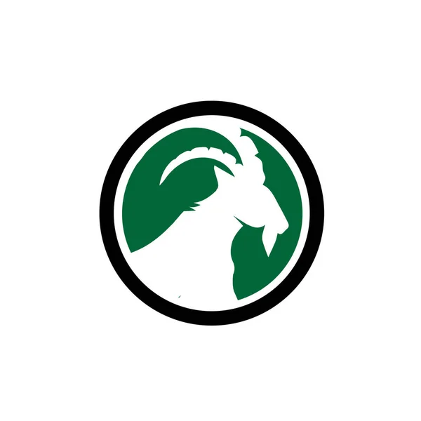 Простой Дизайн Логотипа Косули Оленя — стоковый вектор