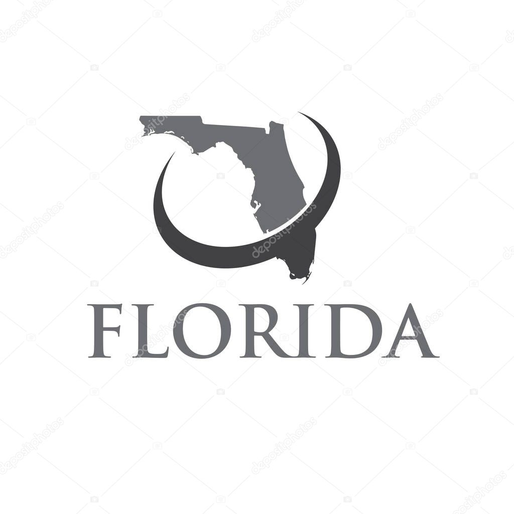 Florida map logo designs and constructions