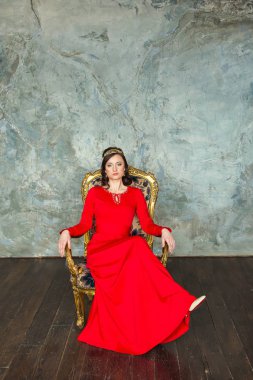 Kız moda model stüdyo