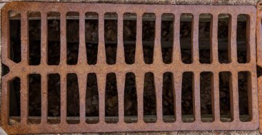 Kanal metal paslı ızgarası