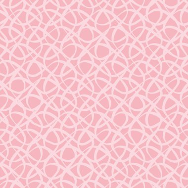Modern el çizimi açık pembe karalama şebekesi. Koyu pembe arka planda kusursuz vektör deseni. Yaz için harika, bebek, düğün ürünleri, ambalaj, kırtasiye, doku