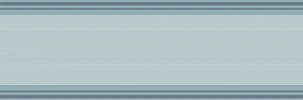 Bordure vectorielle à rayures simples. Bannière de rayures épaisses et fines horizontales bleu ardoise. Conception géométrique linéaire. Répétition neutre blanche grise pour ruban, bordure, ruban washi — Image vectorielle