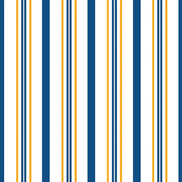 얇고 두꺼운 수직 줄무늬 벡터 패턴 배경. 직선형의 기하학적 파란색 흰색 배경. 현대적 인 스타일의 셔츠 디자인. 여름 방학 때쓰는 프린트 물이에요 — 스톡 벡터