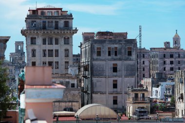 Havana Küba'da eski binalar