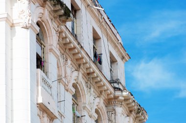 Havana Küba'da eski binalar