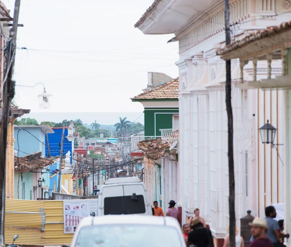 त्रिनिदाद, क्यूबा इमारतों और सड़कों लेन — स्टॉक फ़ोटो, इमेज