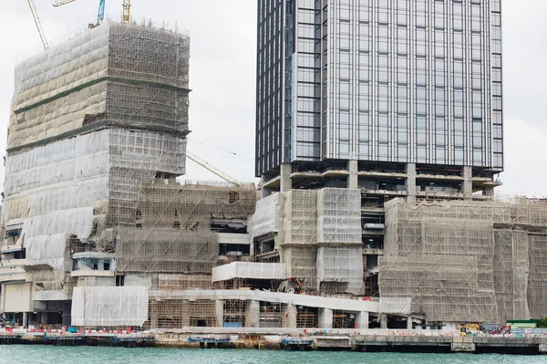 Hong Kong - 17 oktober 2016: Hong Kong gebouw is herbouwd — Stockfoto