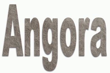 Angora yün eğitimli bir yazı tipinde 