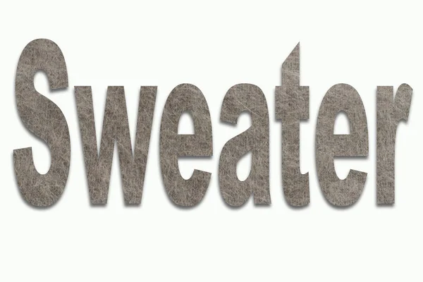 Sweater Angora Wool in a font trained — Stock Photo, Image