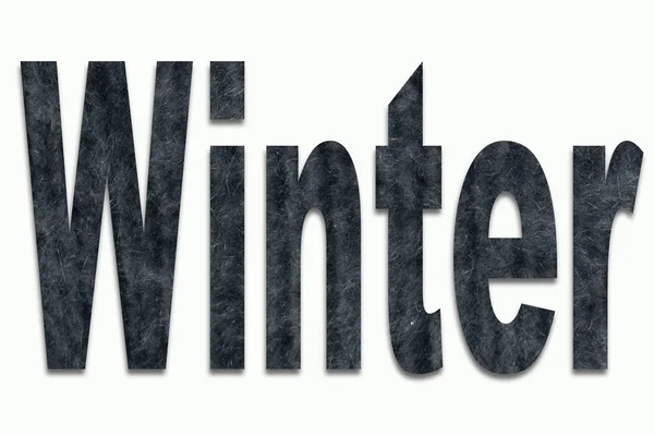 Vinter Angora ull i ett teckensnitt utbildade — Stockfoto