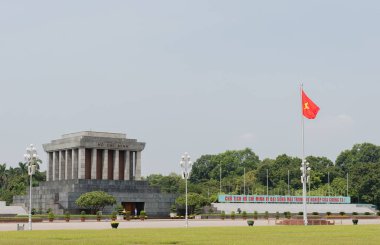 Ho chi minh mausoleum Ba Dinh Hanoi merkezinde yer