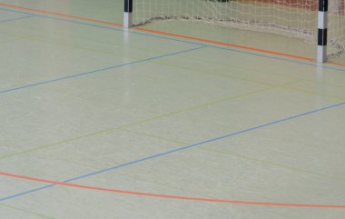 Hentbol salonu zemin bir spor salonunda