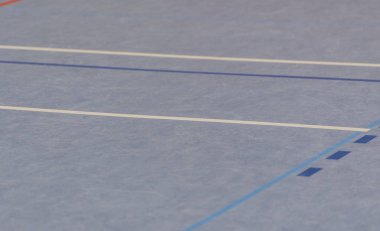 Hentbol salonu zemin bir spor salonunda