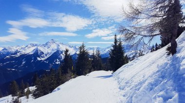 Mayrhofen Tirol 'de kayak merkezi