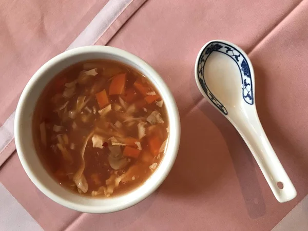 Buffet de comida china en primer plano para texturas —  Fotos de Stock