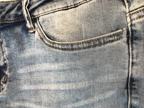 Zbliżenie jeans denim tkanina tekstury i tła — Zdjęcie stockowe