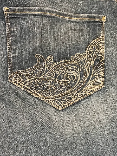 Jeans primo piano tessuto denim texture e sfondo — Foto Stock