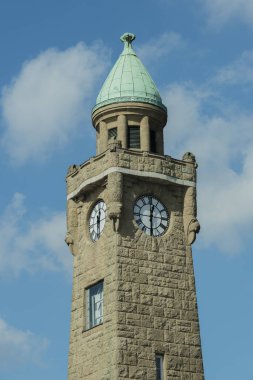 Saint Pauli açılış köprüler de Hamburg Elbe üzerinde