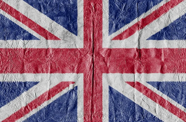 Yakın çekim bir kağıt üzerinde Büyük Britanya bayrağı