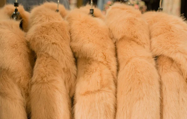 Chaqueta de piel en venta en Winter Sale — Foto de Stock