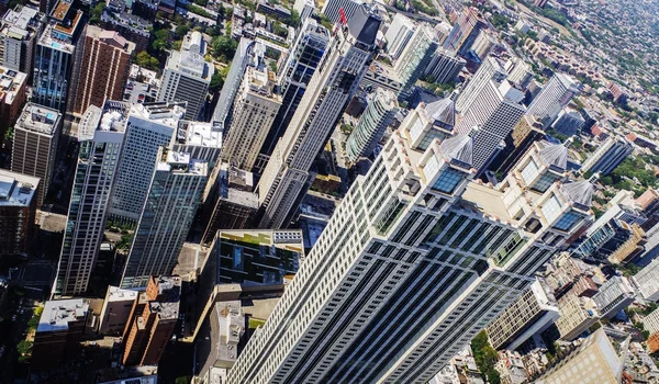 Chicago skyline and big office buildings — Stock Photo, Image