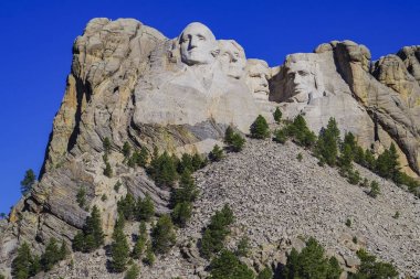 Güney Dakota 'daki Rushmore Dağı Ulusal Anıtı' nda başkanlık heykeli
