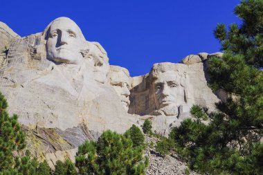 Güney Dakota 'daki Rushmore Dağı Ulusal Anıtı' nda başkanlık heykeli